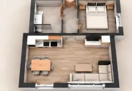 Wohnbereich der Ferienwohnung 2 im Haus Sonja in Seefeld